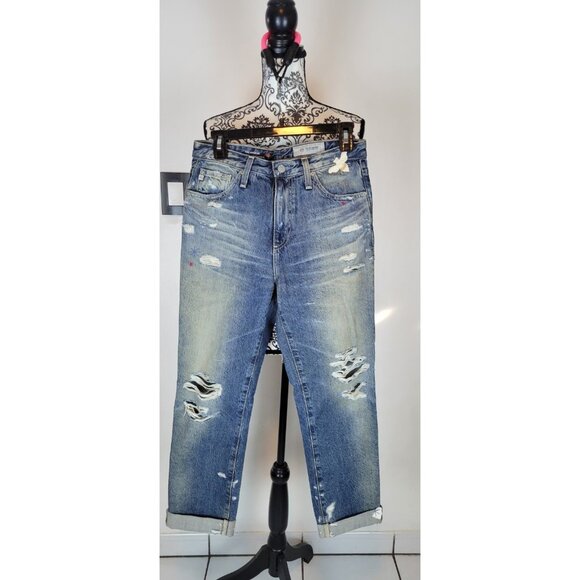 Ag Adriano Goldschmied Denim - Adriano Goldschmied The Phoebe Bumblebee Women's Vintage High Rise Jean Size 27R